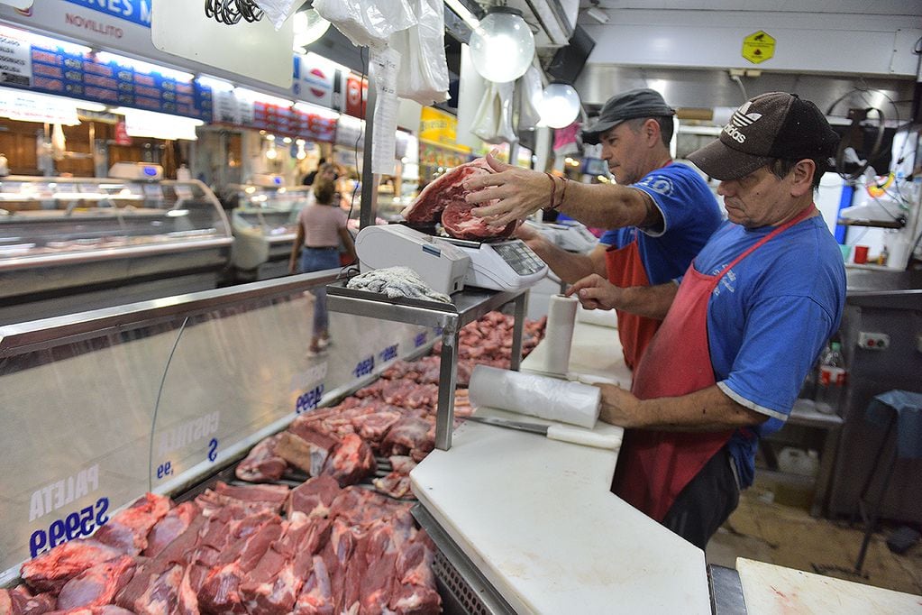 Aumento del precio de la carne en el Mercado Norte . carniceria . (José G Hernández / La Voz)