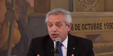 Alberto Fernández encabezó el acto homenaje a Perón en la CGT