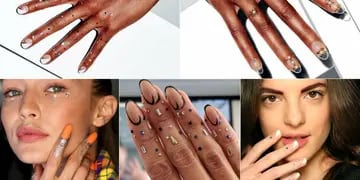 La artista neoyorquina Miss Pop propone un maquillaje con diseño para manos. Looks basados en el nail art.