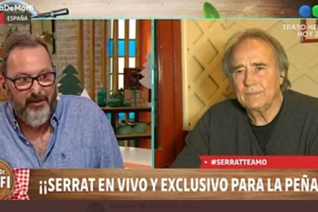 Joan Manuel Serrat habló en "La Peña de Morfi" sobre su retiro de los escenarios