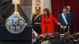 Risas entre Javier Milei y Cristina Kirchner