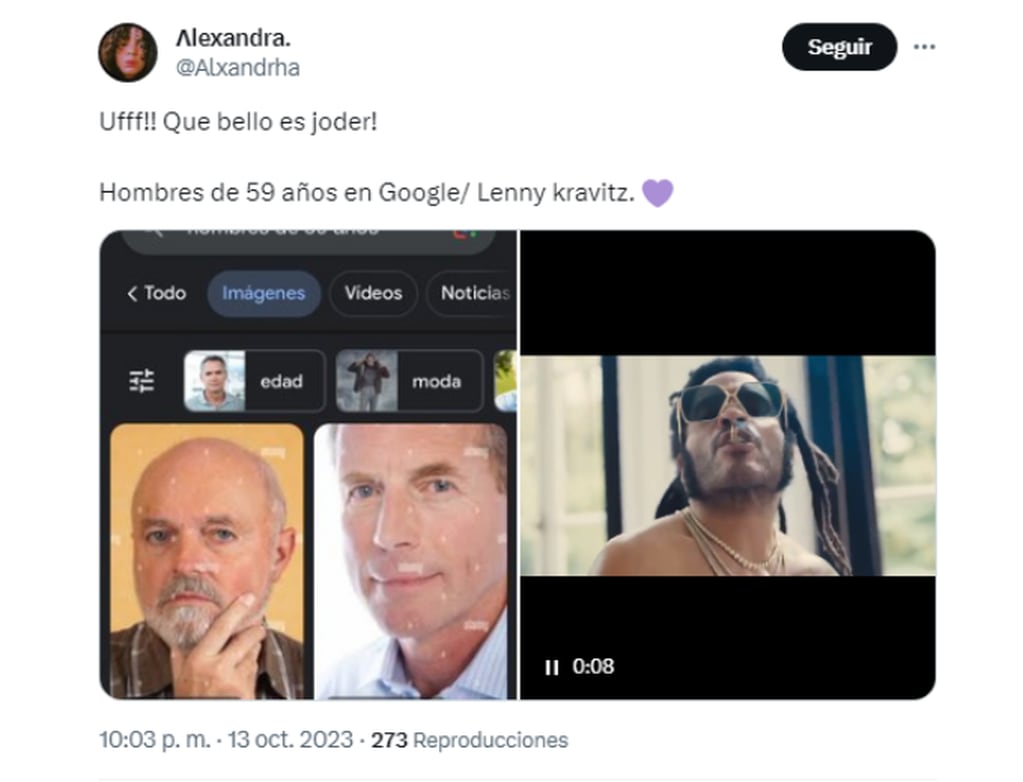 Reacciones al video de Lenny Kravitz. Foto: Captura X