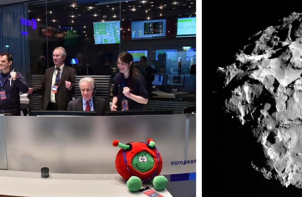 Hazaña espacial: el robot logró posarse en el cometa
