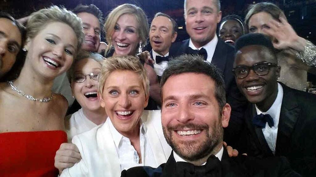 La selfie más famosa de los Premios Oscar.