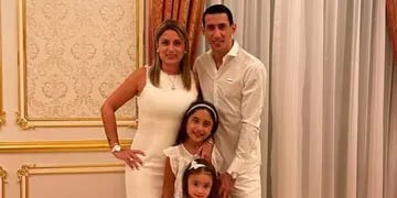 Ángel Di Maria y su familia