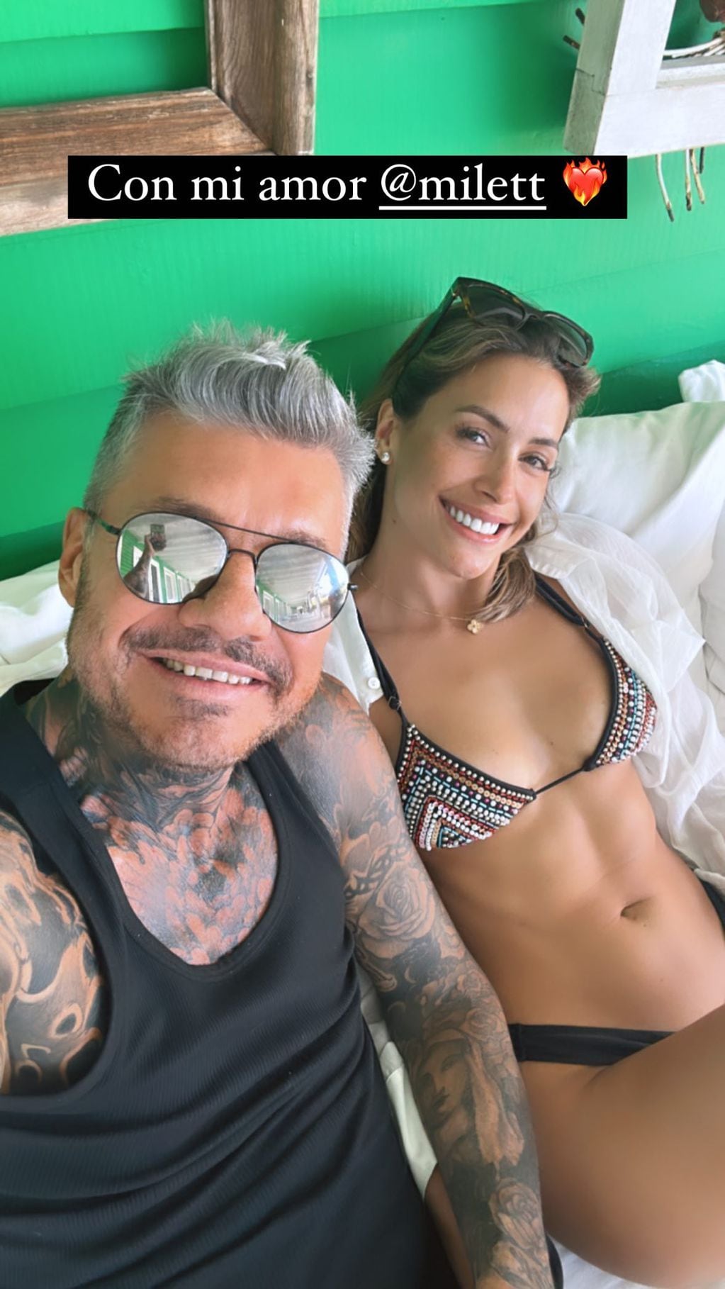 Milett Figueroa y Marcelo Tinelli están súper enamorados. / Instagram