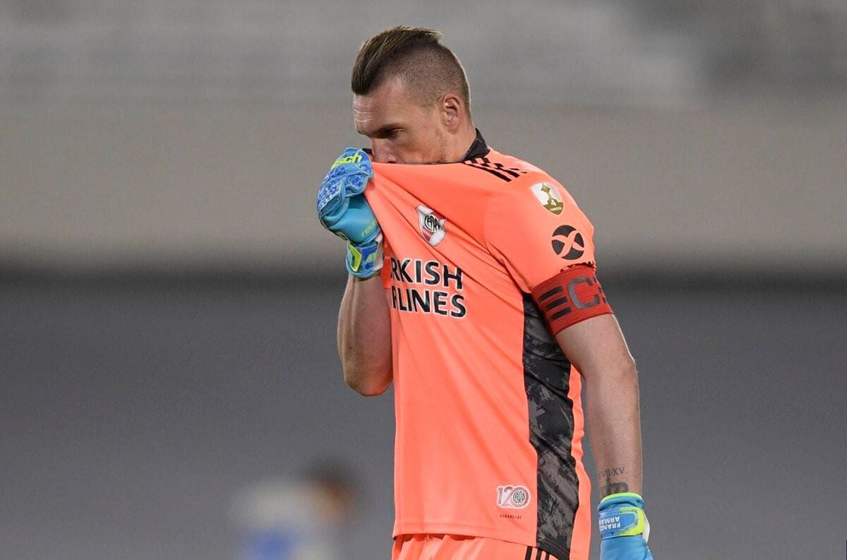 Franco Armani lesionado. ¿Atajará ante Boca? / AFP