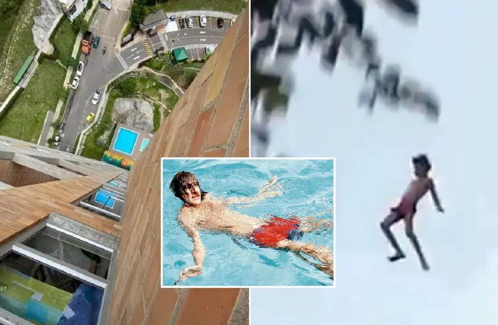 La curiosa foto que se viralizó en redes sobre el salto de Charly García a la pileta