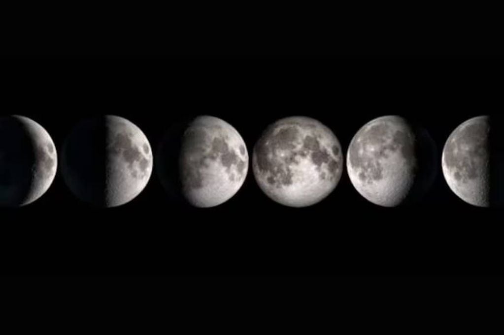 Luna Llena y distintas fases.