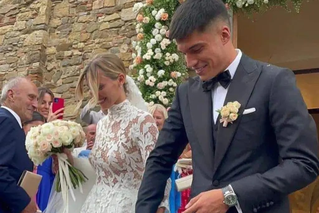 “El Tucu” Correa se casó con Chiara Casiraghi