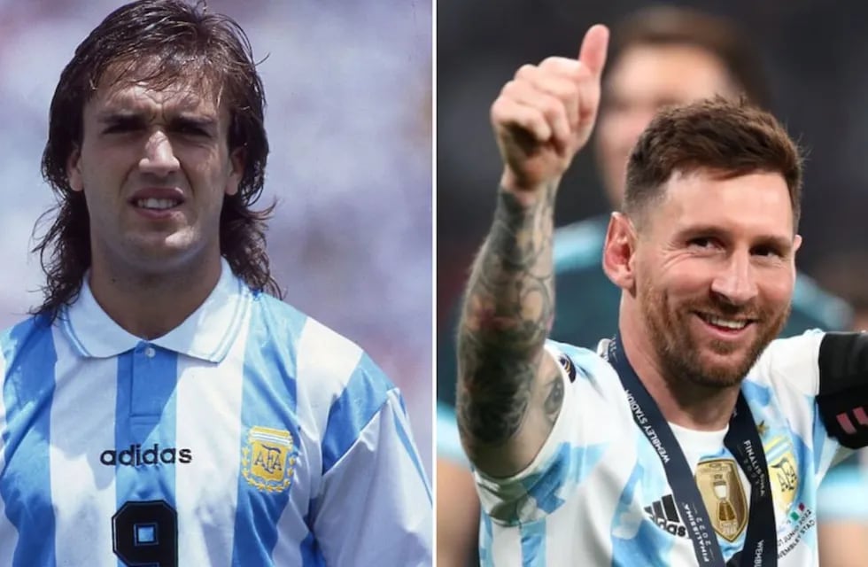 Messi alcanzó un récord de Batistuta en mundiales y el Batigol le dedicó un emotivo mensaje. / Foto: Gentileza