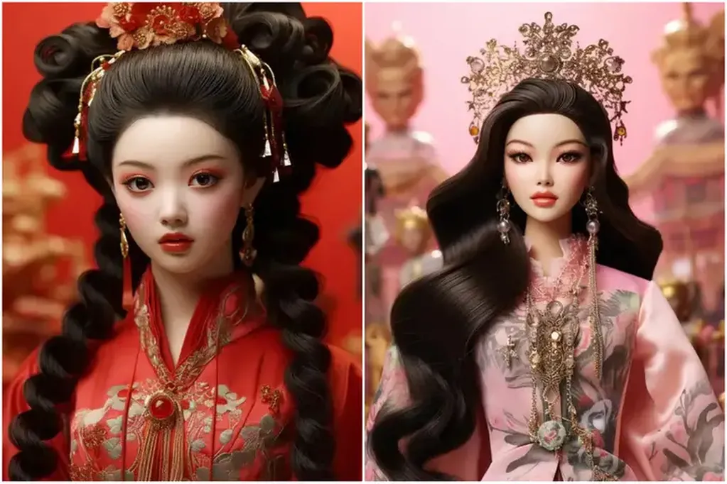 Las Barbie de China y Corea del Sur.