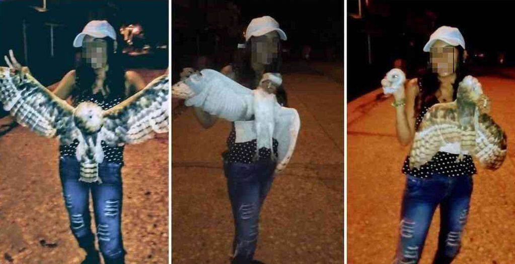 Mileydis Aldana Herazo, conocida como "La Gata Verdolaga", fue ultimada a tiros tras decapitar a un animal / Facebook