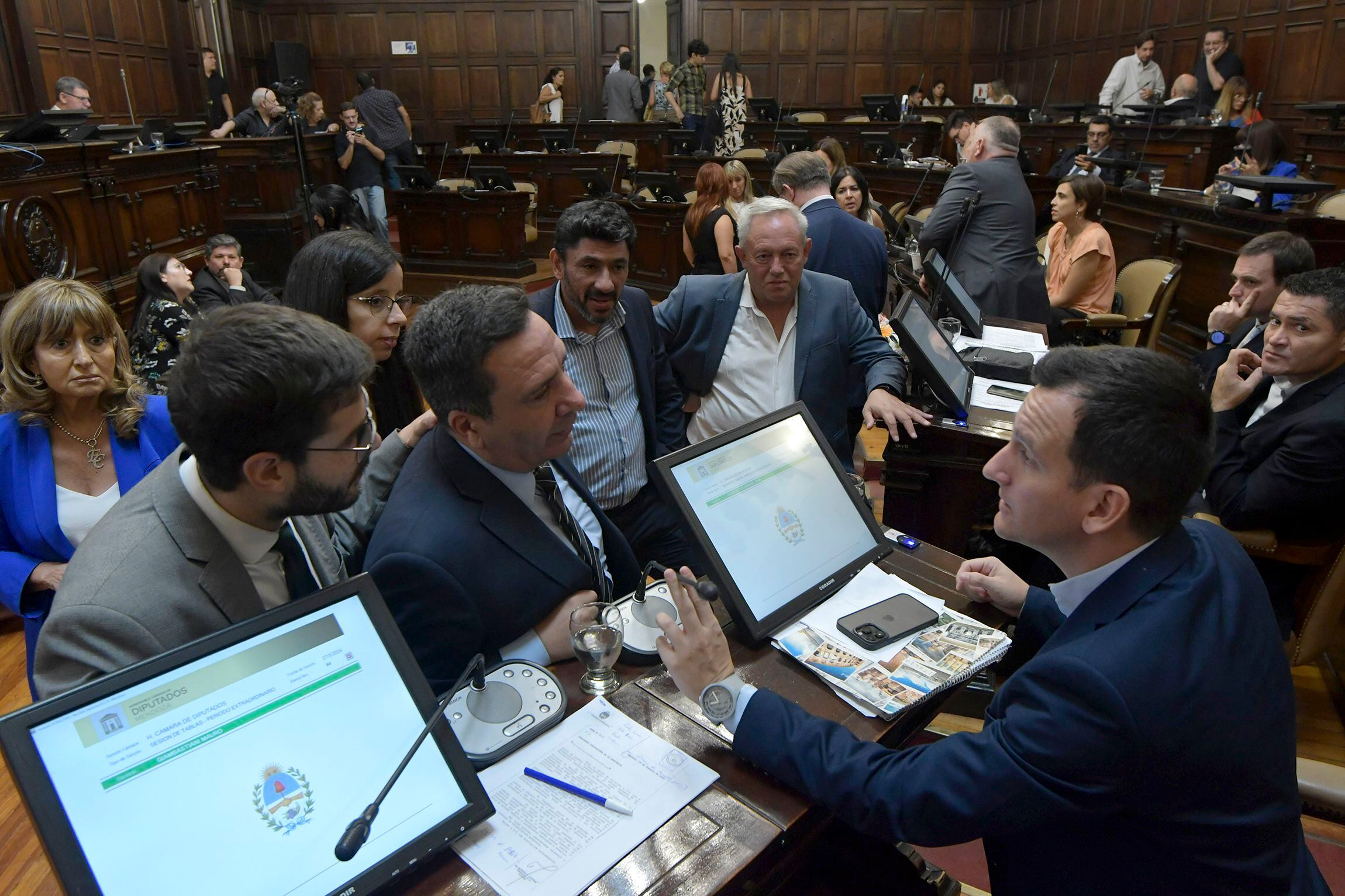 Emanuel Fugazzotto (Partido Verde) y Gustavo Cairo (La Unión Mendocina) integrarán la Comisión Bicameral de Seguridad. Foto. Orlando Pelichotti