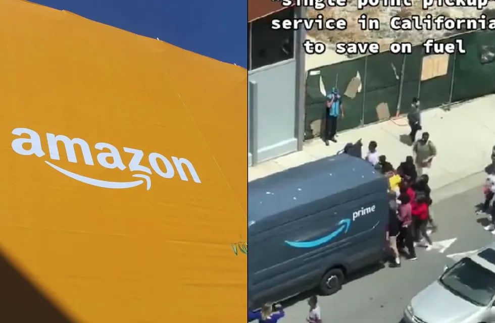 La estrategia de Amazon no resultó como esperaban y camión fue saqueado por ciudadanos.
