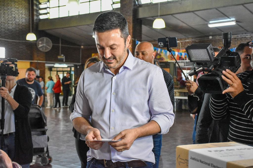 Votó el candidato a vicepresidente Luis Petri: “Se vio mucha campaña sucia”. Foto: Gentileza.