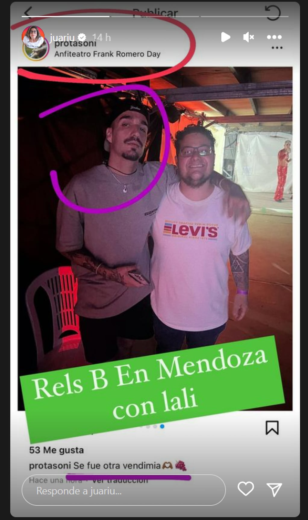 Las fotos que prueban que Rels B acompañó a Lali a Mendoza