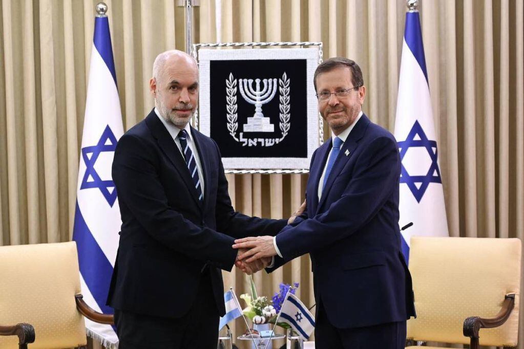 El jefe de Gobierno porteño, Horacio Rodríguez Larreta, se reunió con Isaac Herzog, presidente de Israel.