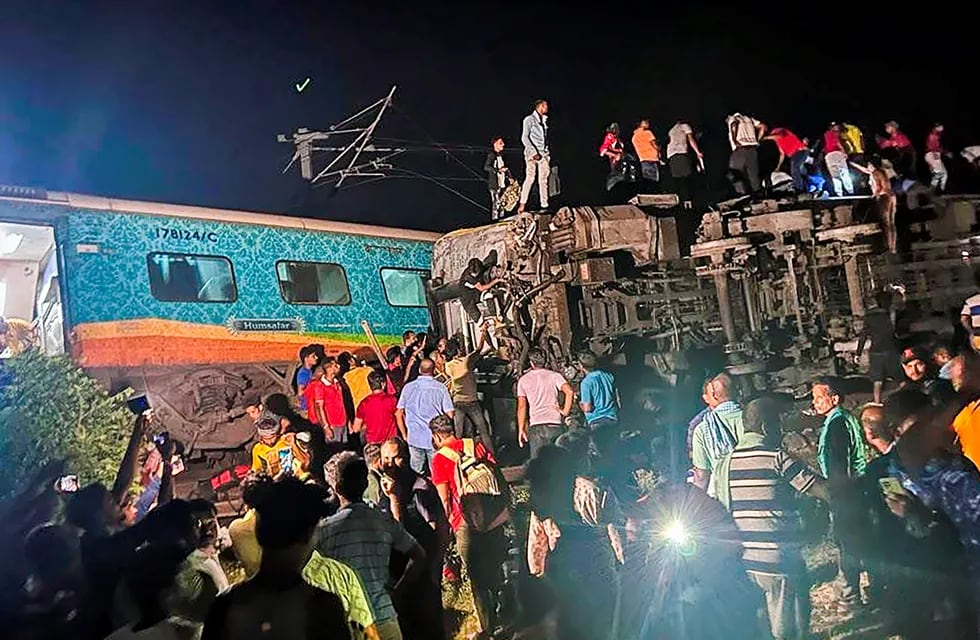 Accidente de trenes en la India
