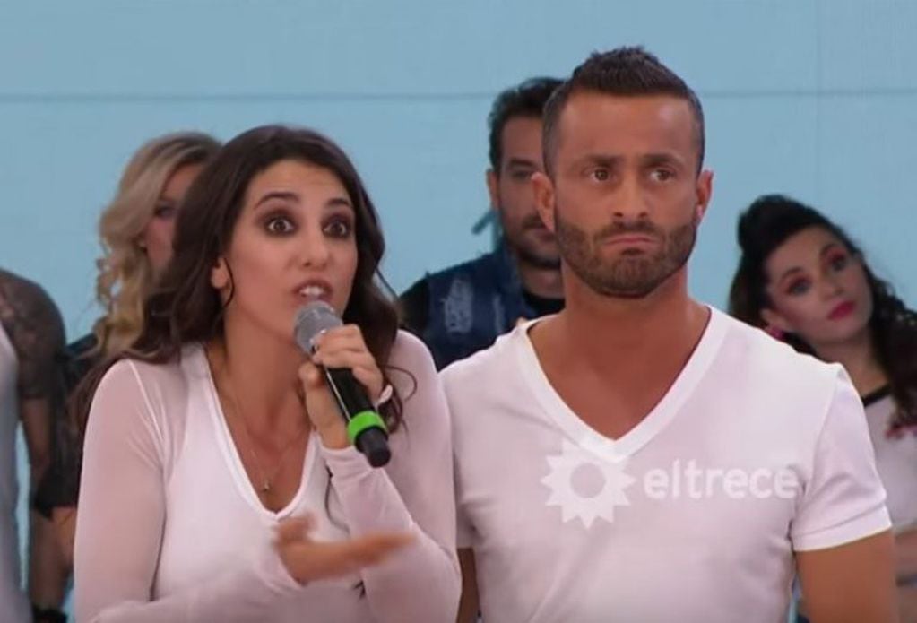 Martín Baclini y Cinthia Fernández en el Bailando 2019. Captura de pantalla. 