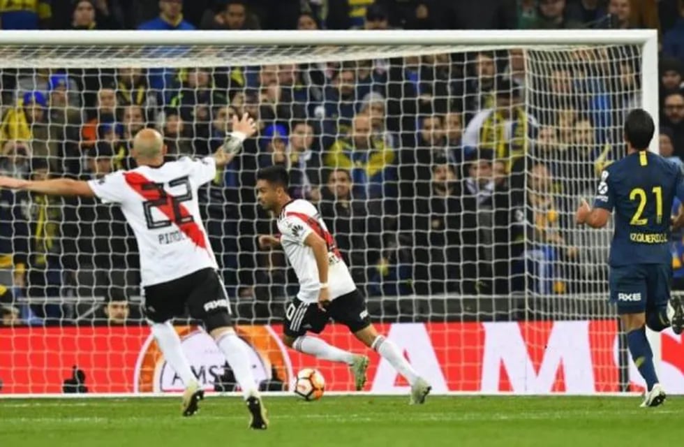 Gol de Pity Martínez a Boca (Foto: web)