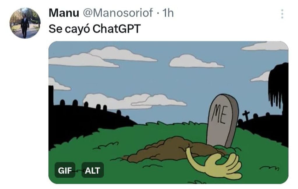 Los mejores memes de la caída de ChatGPT