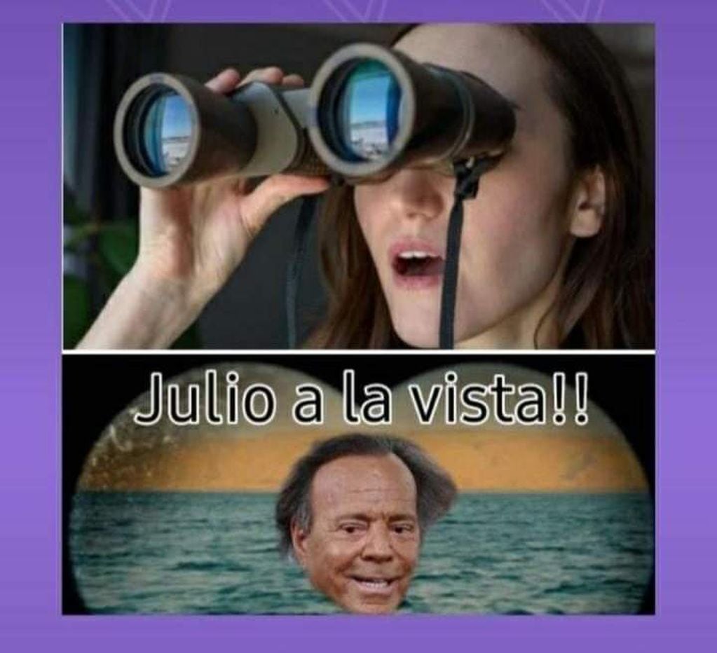 Llegó julio (el mes) y, con él, los mejores e infaltables memes de Julio Iglesias. Foto: Twitter.