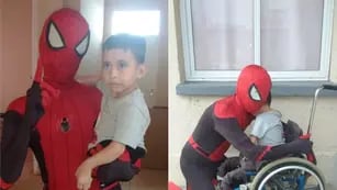 Spiderman visitó a Agustín