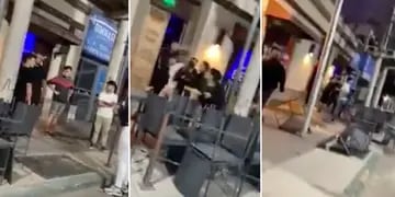 Descontrol: quisieron entrar a un bar en Tunuyán, no los dejaron y arrojaron sillas del lugar