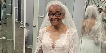 Tiene 94 años, no pudo usar su vestido de novia cuando era joven por racismo y ahora cumplió su sueño