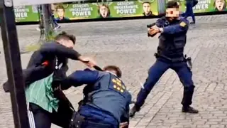Alemania: murió uno de los agentes de la policía apuñalado en un acto de la extrema derecha