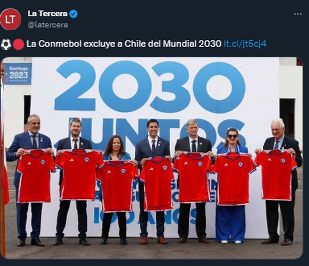 La reacción de medios chilenos ante la eliminación de Chile como anfitrión del Mundial 2030