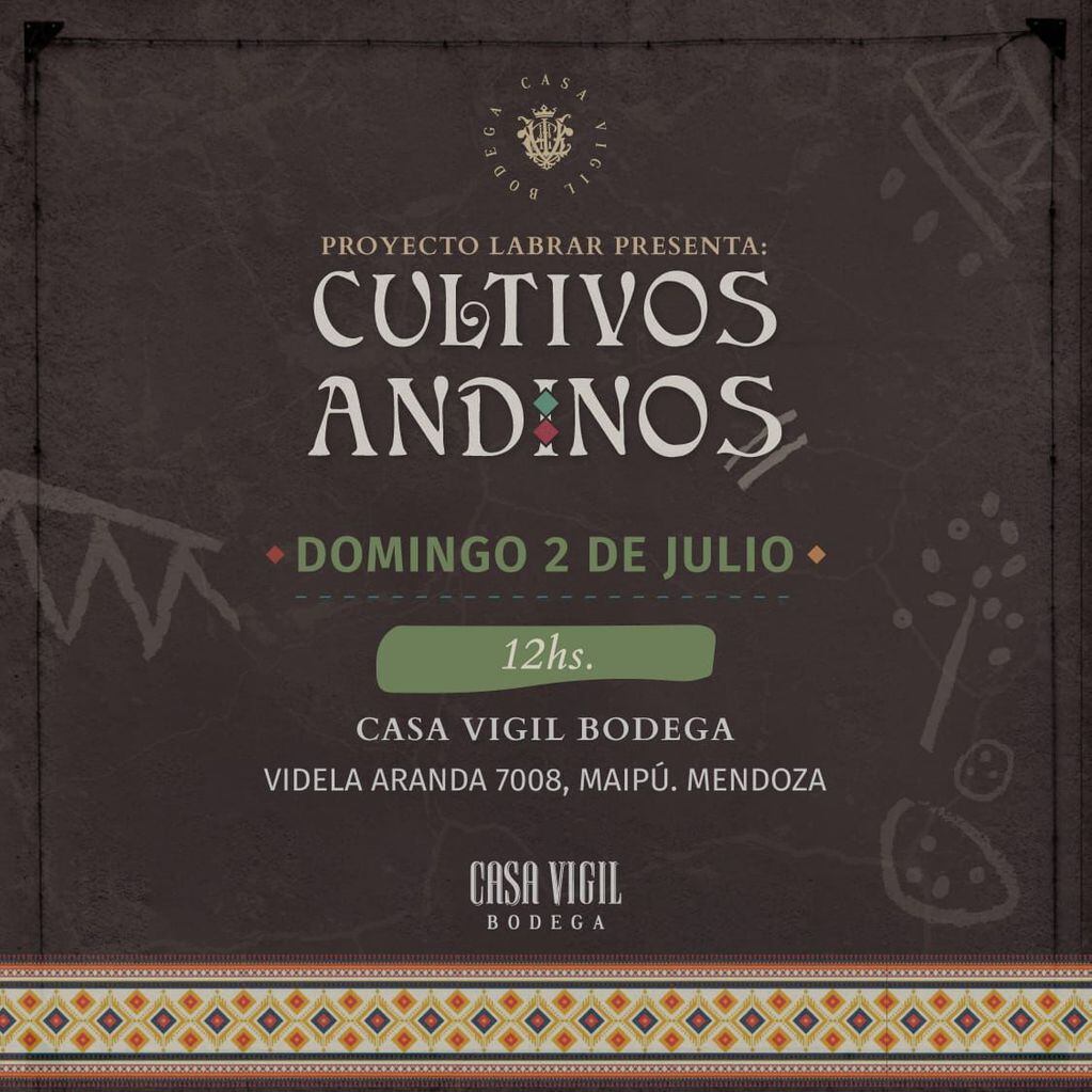 Entre sábado y domingo tendrá lugar el I Encuentro de Cultivos Andinos Mendoza 2023. - Gentileza