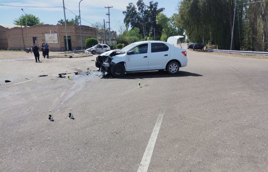 El pasado 9 de octubre un hombre murió tras el choque entre dos vehículos en el cruce de las rutas 165 y 146, en San Rafael, y pasó a engrosar el listado de decesos. | Foto: Ministerio de Seguridad