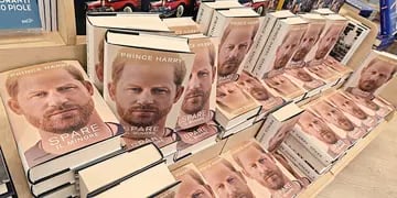 Prince Harry's autobiography on sale in Turin