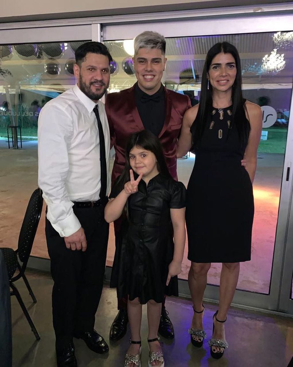 Tomás Messi y su familia