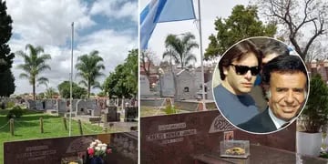 Vandalizan las tumbas de Carlos Menem y su hijo en cementerio islámico de La Matanza
