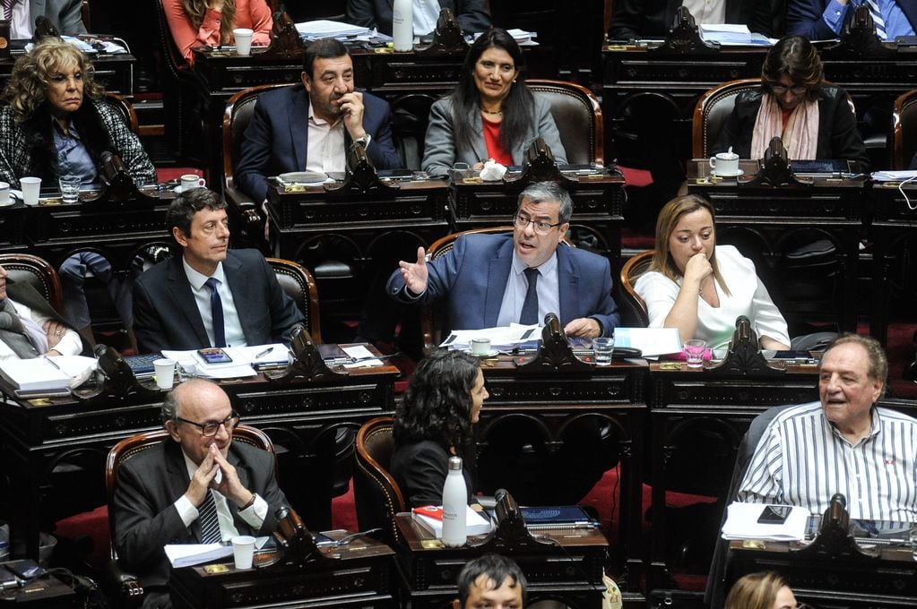 Cámara de Diputados. Debate y votación de la Ley de Bases en el
Congreso. 
Foto: Federico Lopez Claro