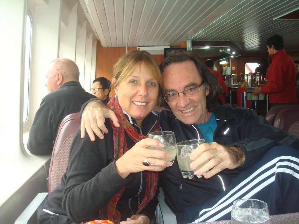 La diputada nacional Alejandra Torres y su esposo Osvaldo Giordano.