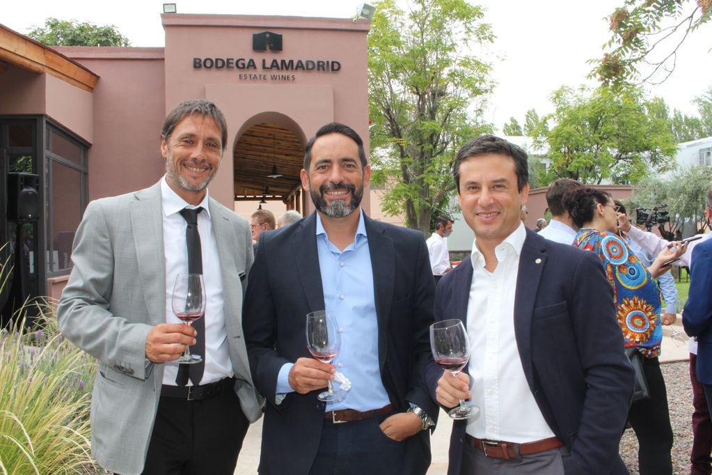 Pablo Durigutti, Germán Berra y Diego Levy.