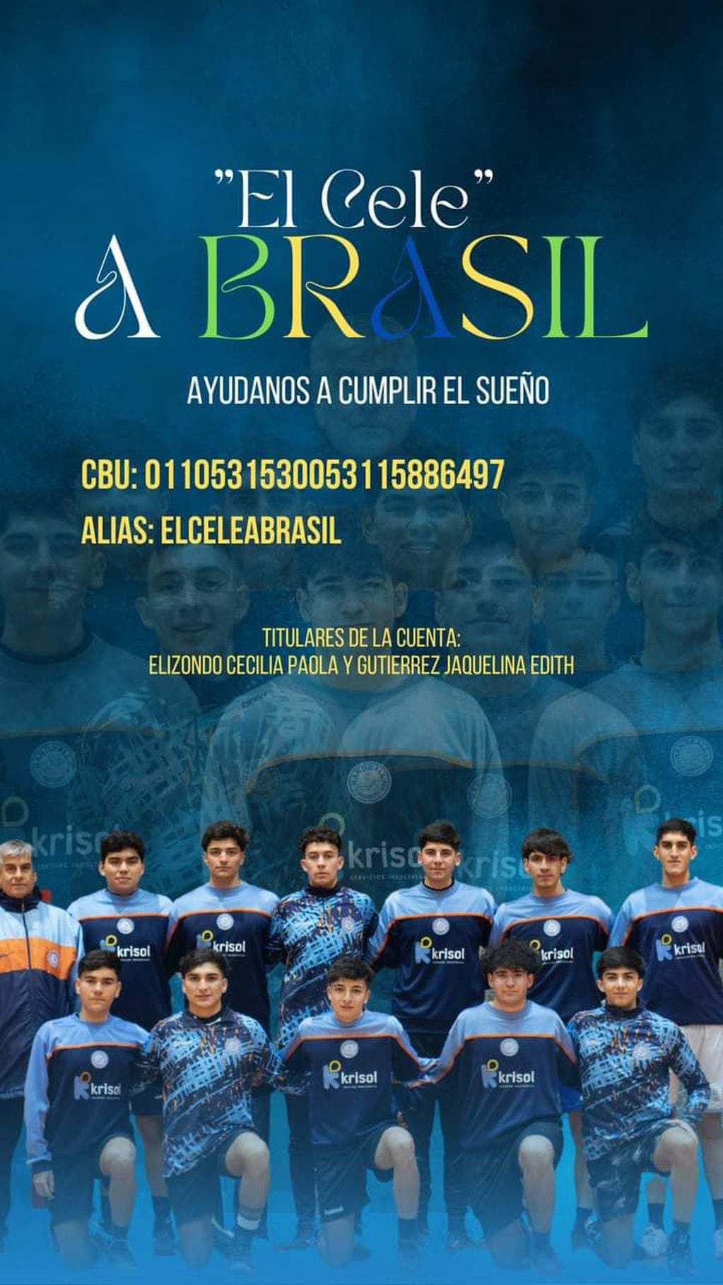 “El Cele” un equipo de Handball de Tupungato busca cumplir su sueño de competir en Brasil.