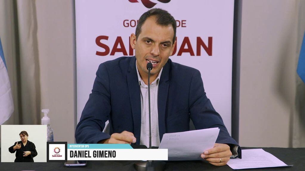 Daniel Gimeno, funcionario del ministerio de Producción de San Juan.