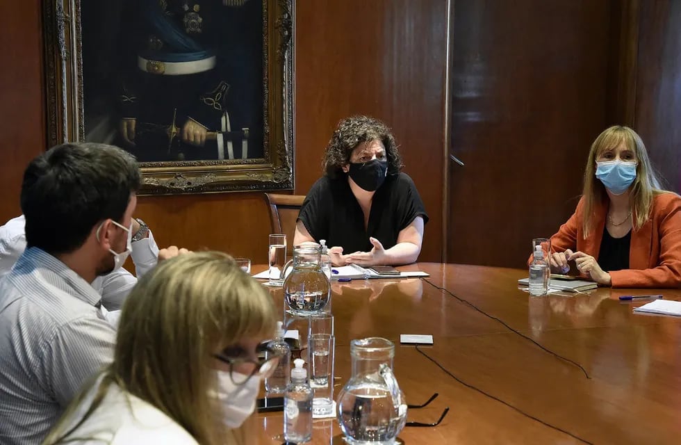 La ministra de Salud de la Nación, Carla Vizzotti, se reunió con los ministros y las ministras de cada provincia para acordar como frenar la propagación de la variante Ómicron. - Presidencia de la Nación