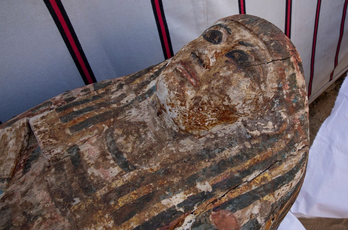Los encontraron en la necrópolis de Saqqara cerca de la pirámide del rey Teti - AP