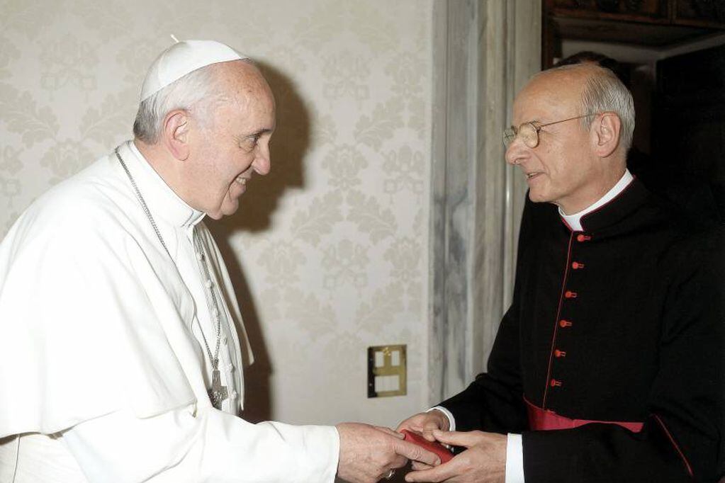 Francisco junto a Fernando Ocáriz, el líder del Opus Dei.