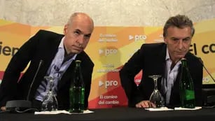 Rodríguez Larreta y Macri. Ayer el candidato a presidente dijo que ya tiene definido quién lo acompañará en la fórmula (DYN)