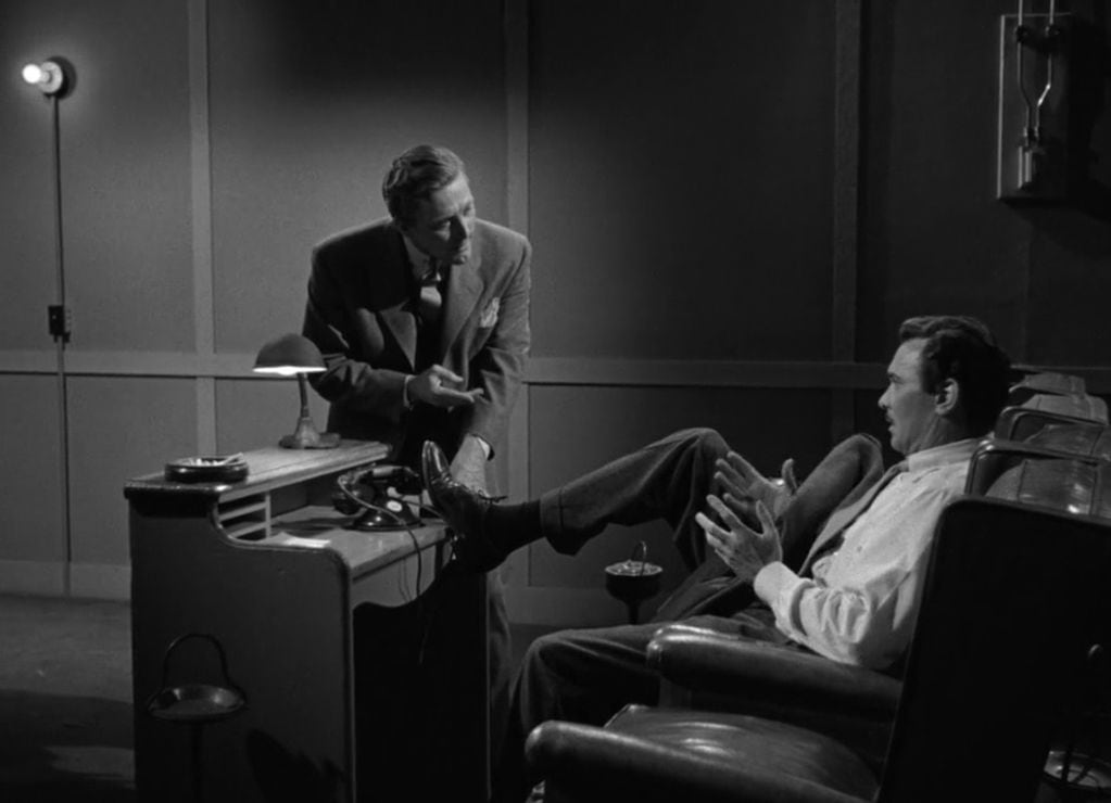 Kirk Douglas y Barry Sullivan en "Cautivos del mal" (The Bad and the Beautiful, 1952), de Vincente Minnelli
