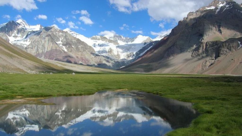 La Laguna de Horcones, en el Parque Aconcagua. Foto: Archivo Los Andes.