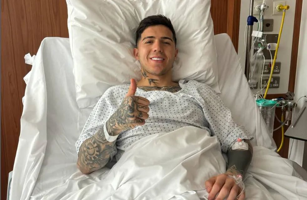 Enzo Fernández llevó tranquilidad luego de su cirugía (Instagram)