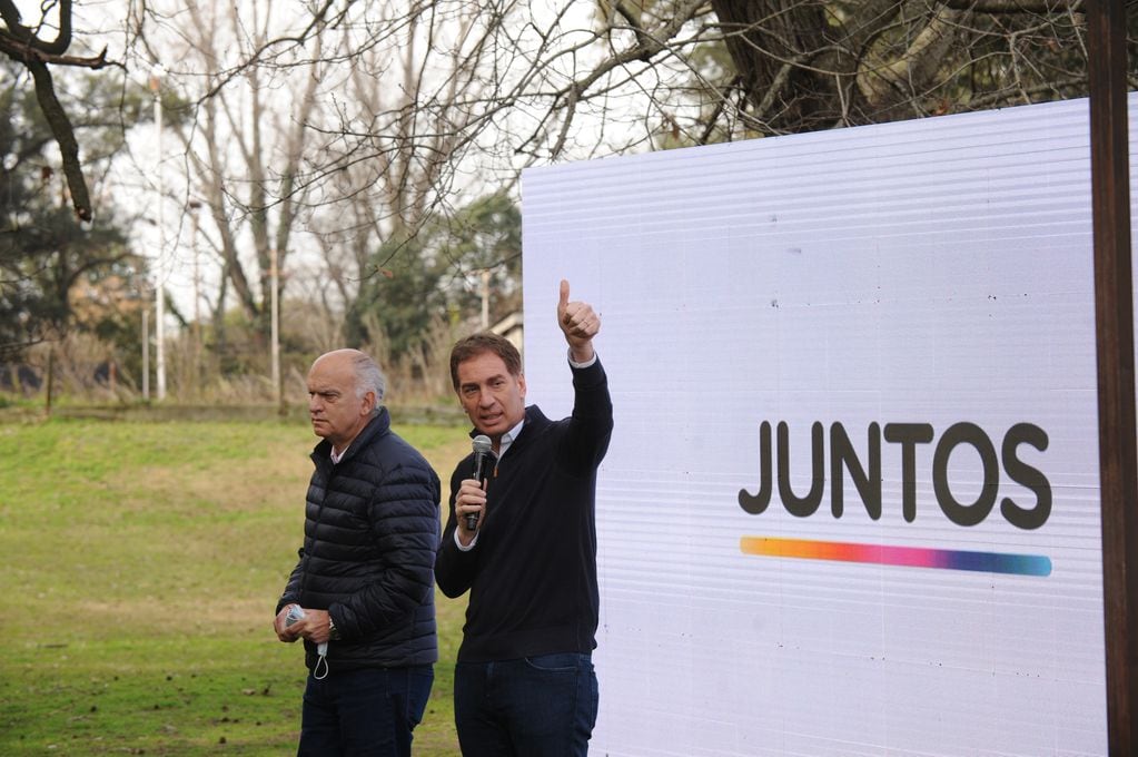 Diego Santilli en la presentación lanzamiento campaña JUNTOS. 